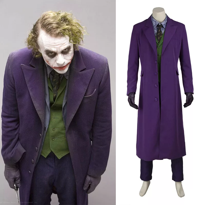 Joker Cosplay Costumes, Purple Suit Outfits for Men's and Women's ...