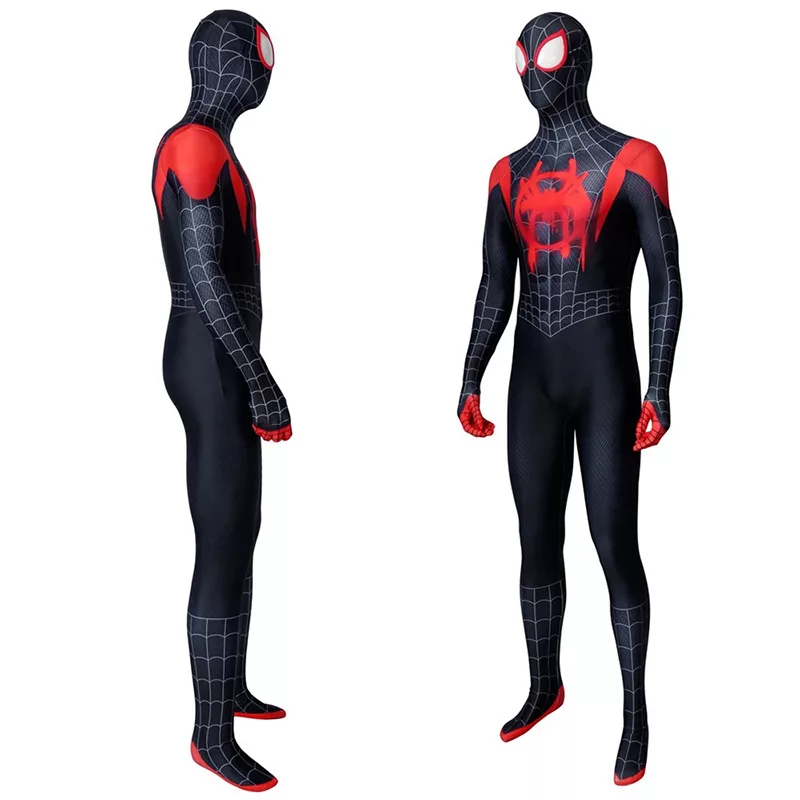 Peter Parker Cosplay Costumes, 3D Into the Spider-Verse Suit Zentai ...