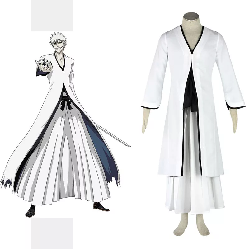 White Ichigo Kurosaki Cosplay Costumes, Bankai: Tensa Zangetsu ...