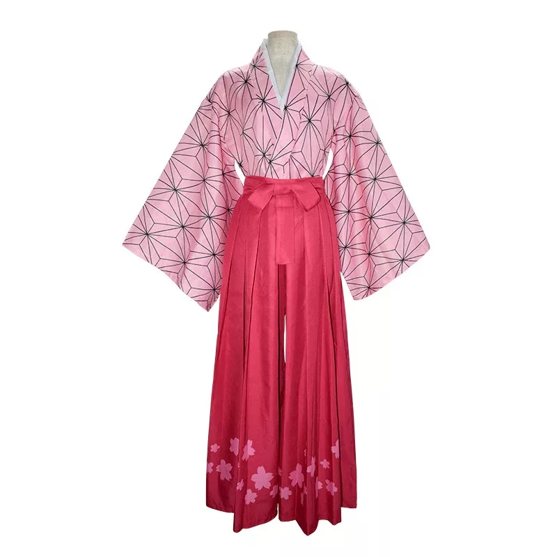 Nezuko Kamado Cosplay Costumes, Samurai Kimono Dress Outfits for Men's ...