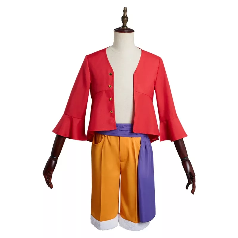 Monkey D. Luffy Cosplay Costumes, Coat Pants with Jacket The Raid on ...